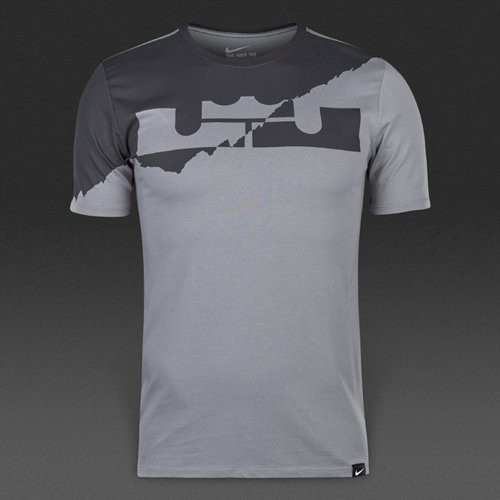 Nike LeBron Split Crown Tee Cool Grey for Men